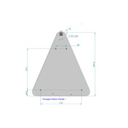 Sistem prindere fixa pentru triunghiuri luminoase   Sistem prindere fixa pentru triunghiuri luminoase